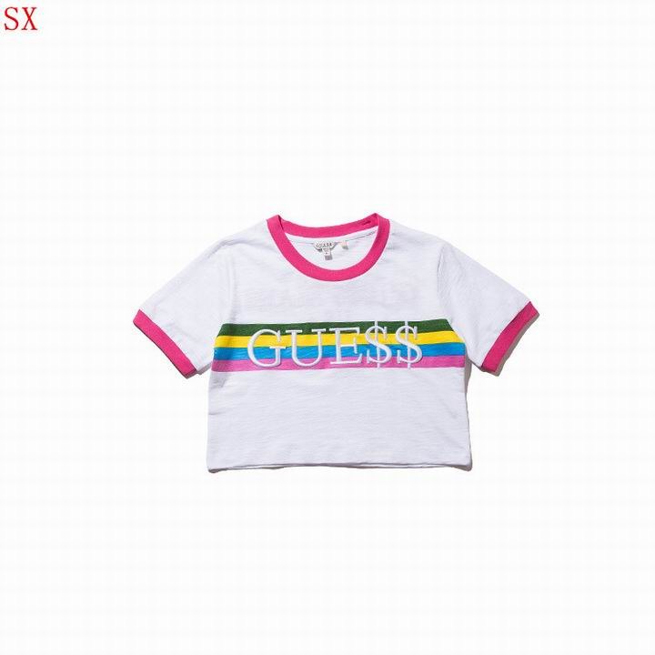 Guess short round collar T woman S-XL-005